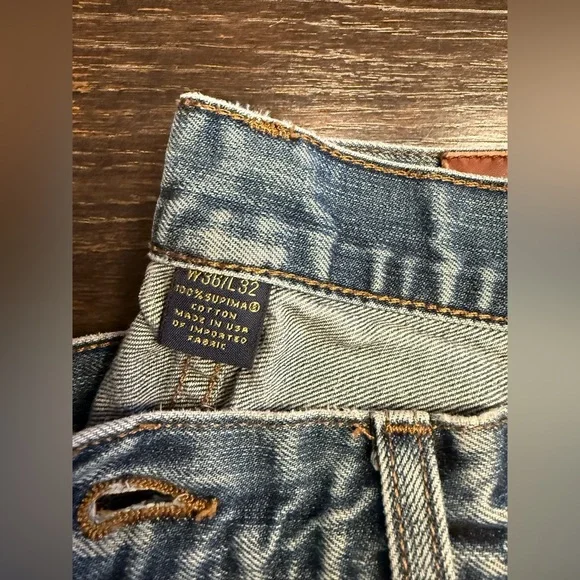 Brooks Brothers Straight Fit Supima Cotton Jeans Made in the USA 36x32 - Picture 3 of 8